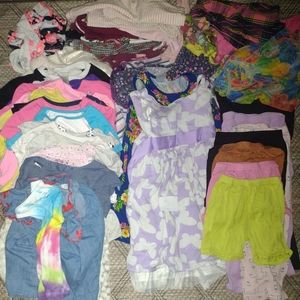 Lot of Little Girls Clothes Size 5T